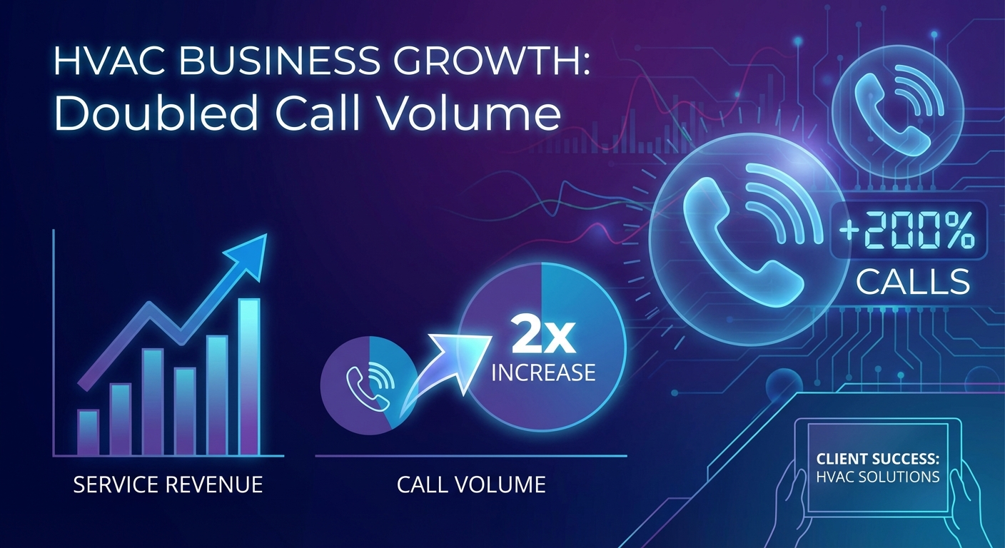 HVAC business doubling call volume case study