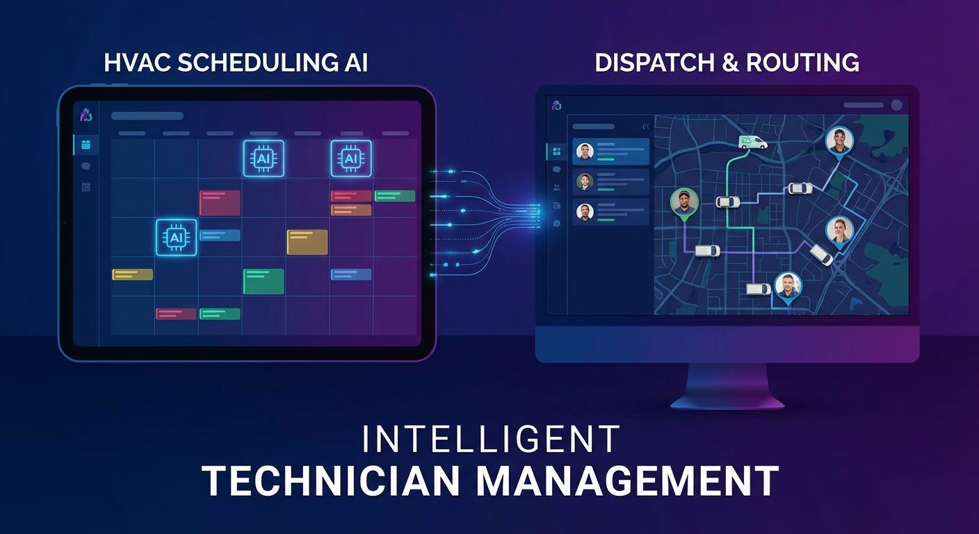 AI scheduling and dispatch for HVAC businesses
